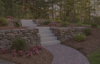 stone stairs and walkway, 