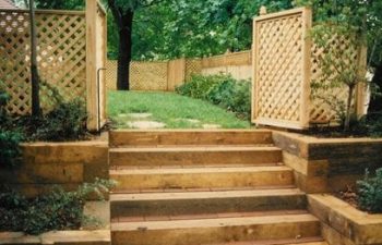 Step of Outdoor Steps with Landscape Timbers Cumming, GA