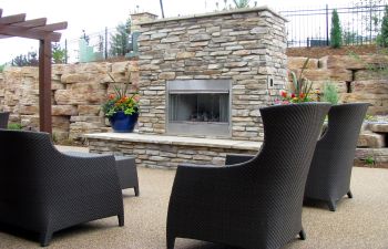 Stone Outdoor Fireplace Projects Cumming GA